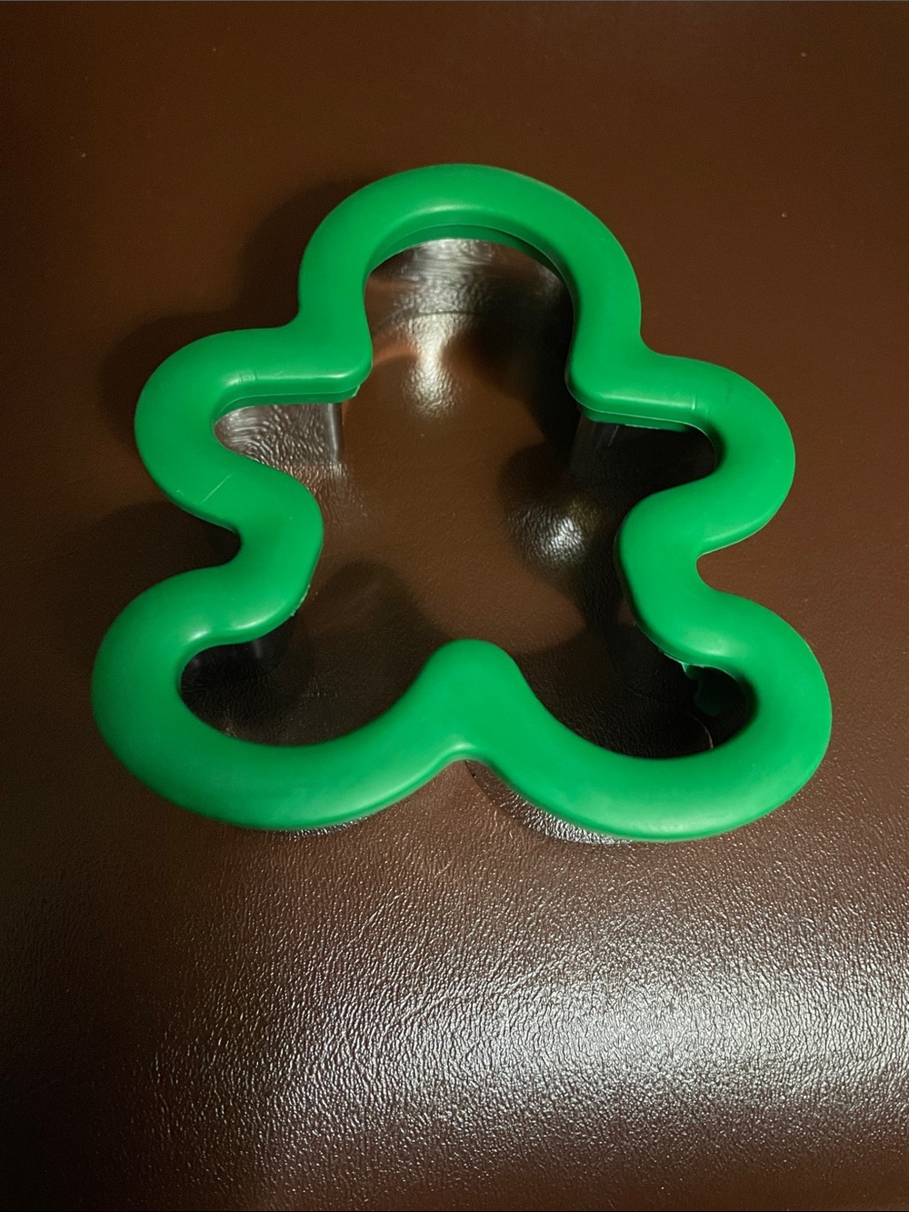 Gingerbread Man Cookie Cutter Comfort Grip Wilton Green 4"